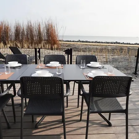 Enkhuizer Beachhouse Strandgut Mit Zaun Nr 400 別荘 *